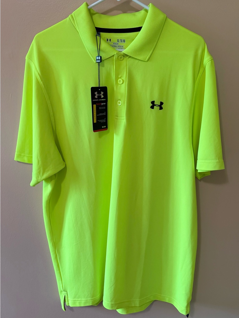 Under Armour Men’s Neon Yellow Performance Polo